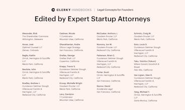 Clerky Handbooks for Startup Founders gallery image