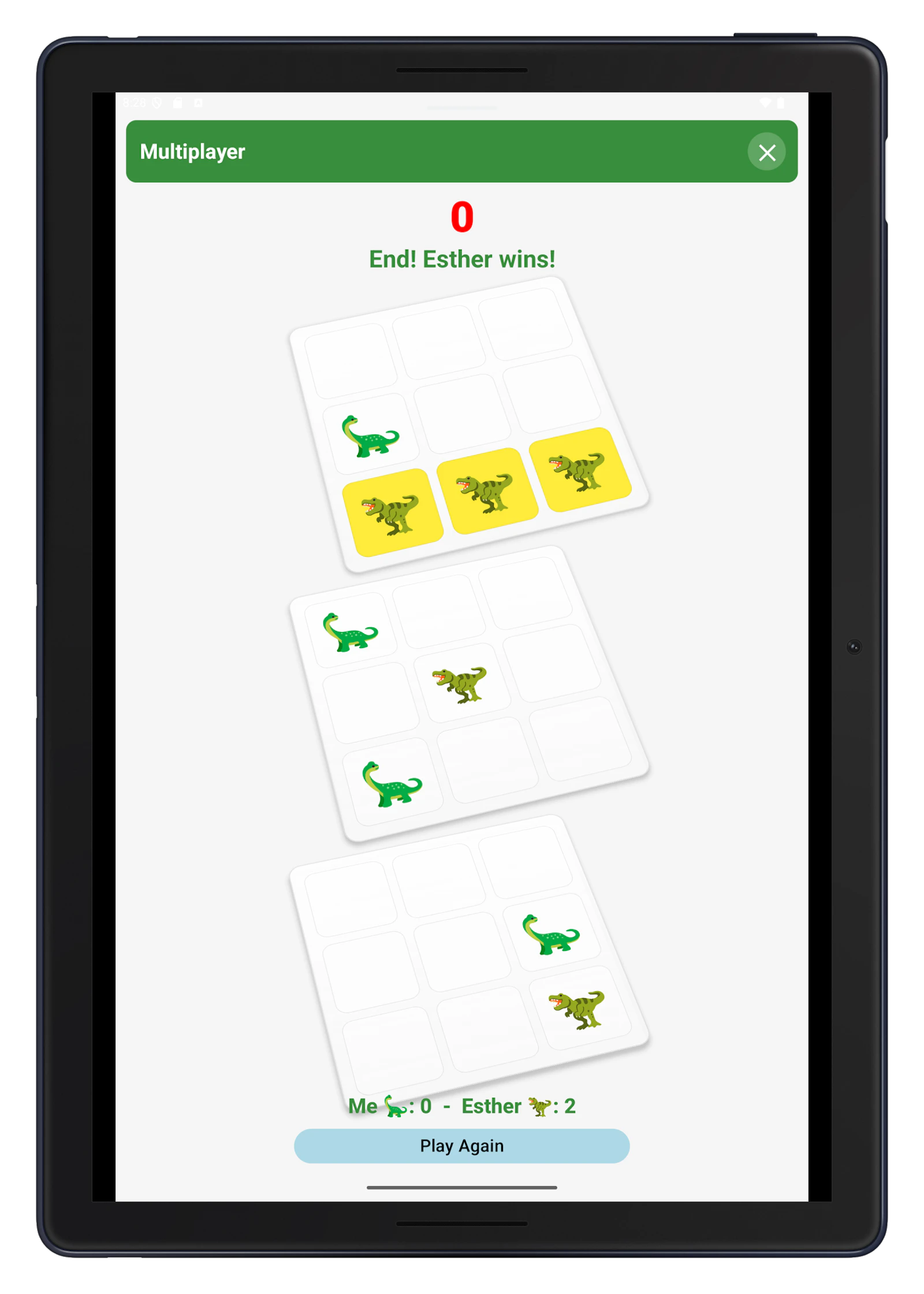 Dino 3d TicTacToe Android App screenshot 3