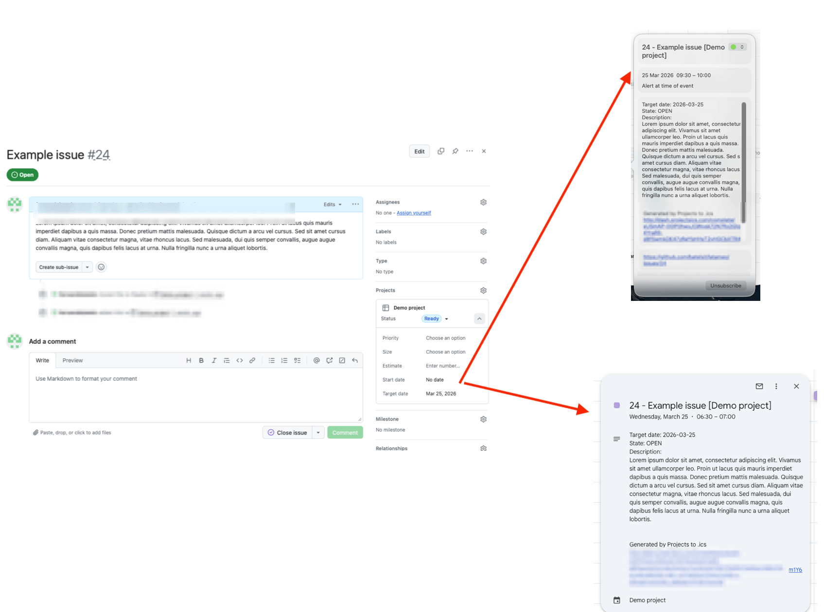 Projects Calendar gallery image