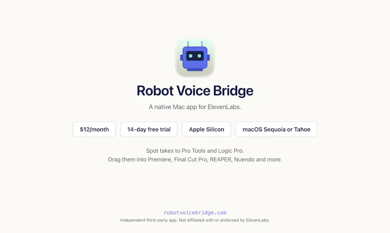 Robot Voice Bridge screenshot 6