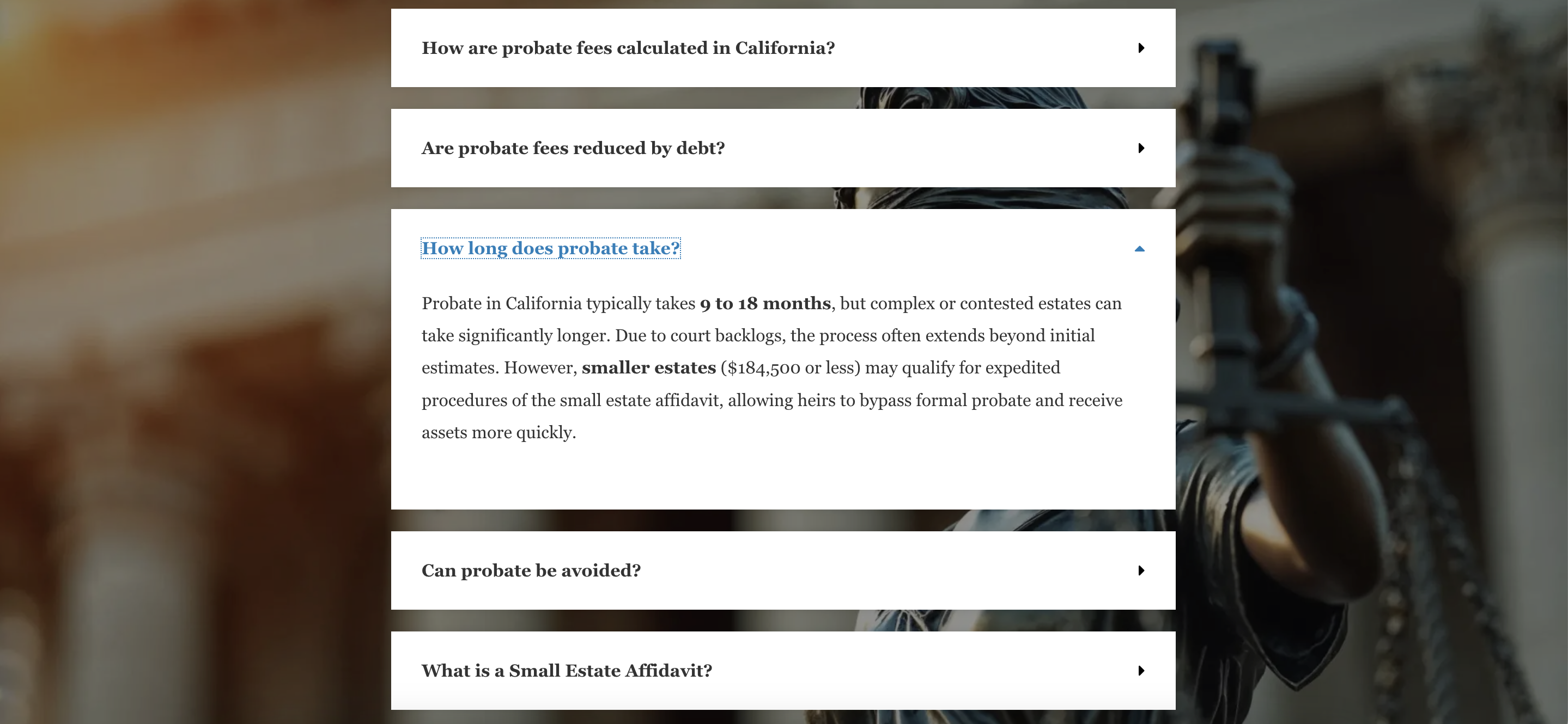 California Probate Taschenrechner media 5
