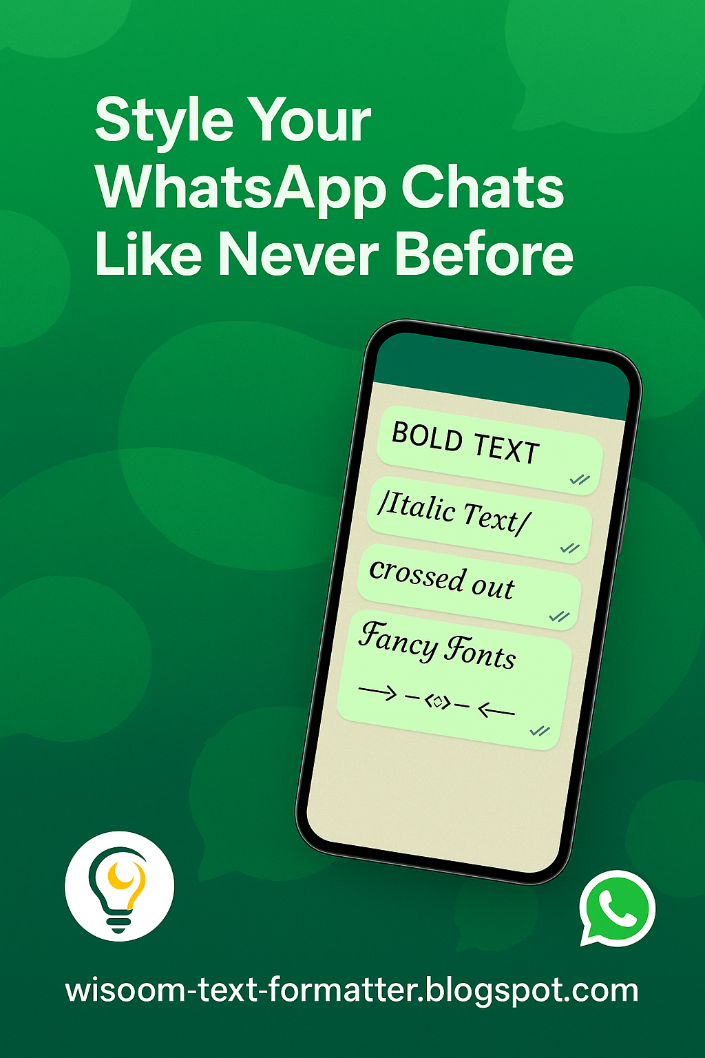 Wisoom Text Formatter - 無料のテキストフォーマッタとファンシーフォントジェネレーターメディア3