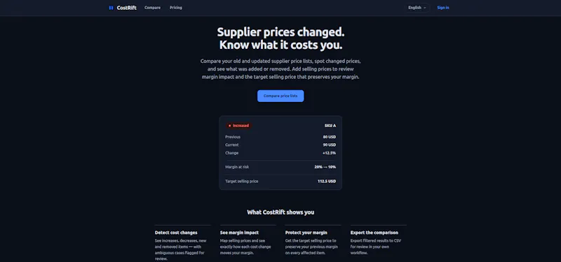 CostRift screenshot 2