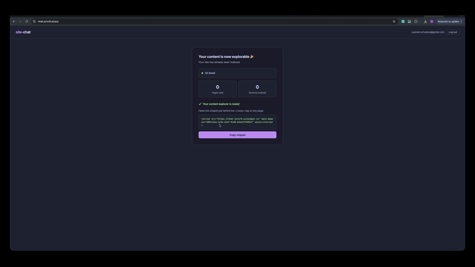 chat.juror8.ai - Screenshot 4 showing product features and functionality