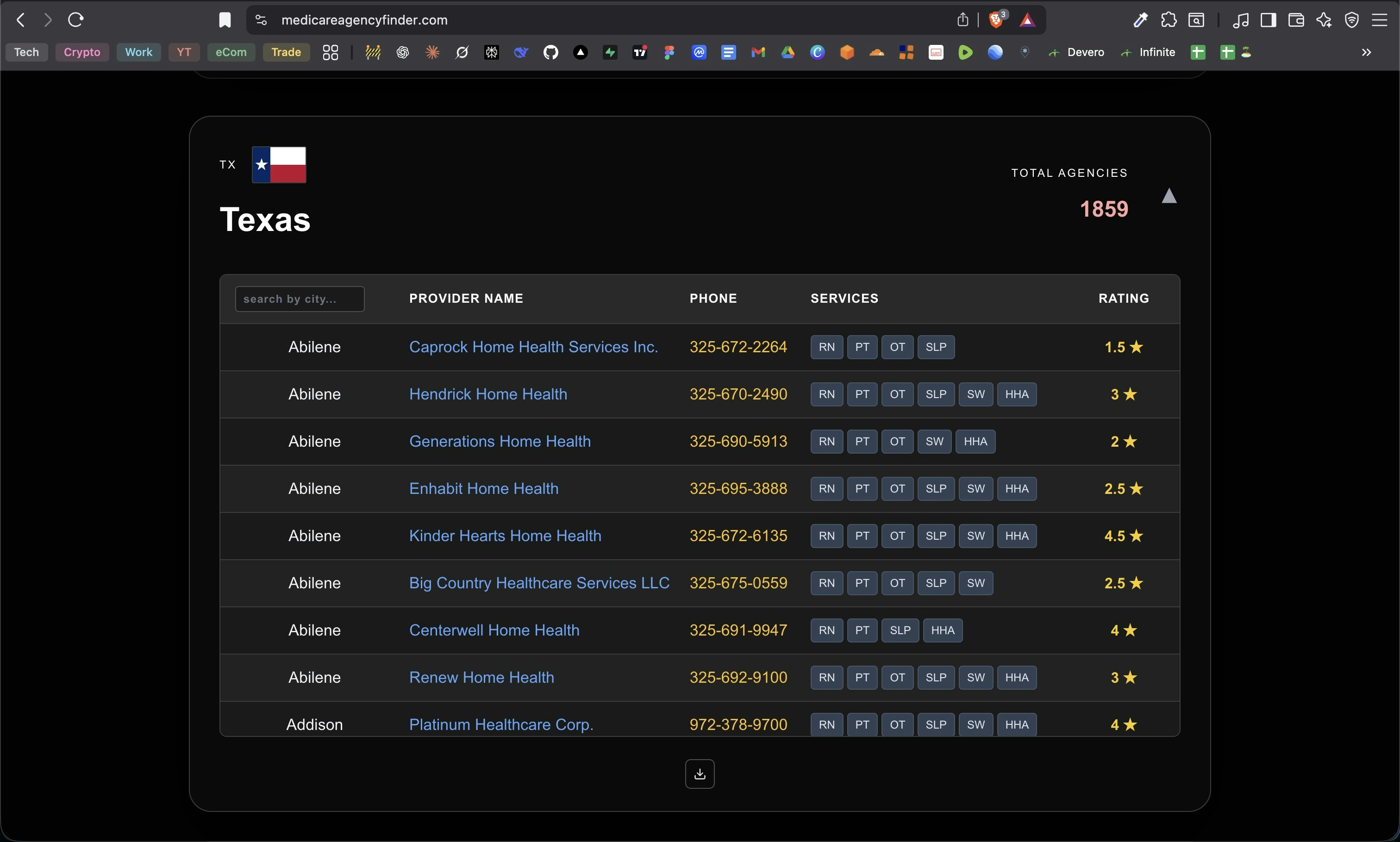 Medicare Agency Finder  - Screenshot 2 showing product features and functionality