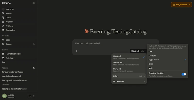 Claude Opus 4.8 screenshot 4