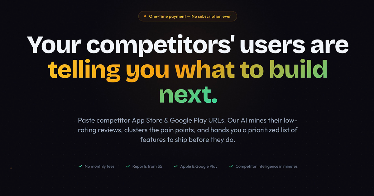 App Issue Map - Main product screenshot demonstrating key features and user interface