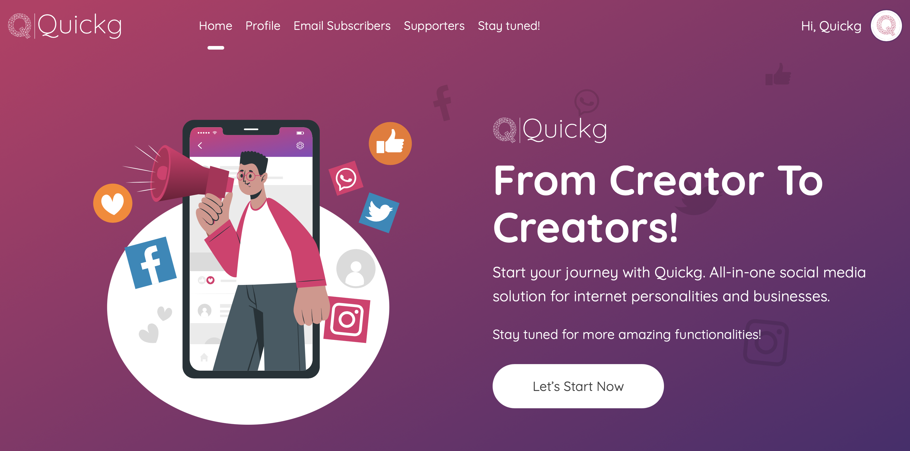 Rápido - Solución de redes sociales todo en uno para personalidades de Internet media 1