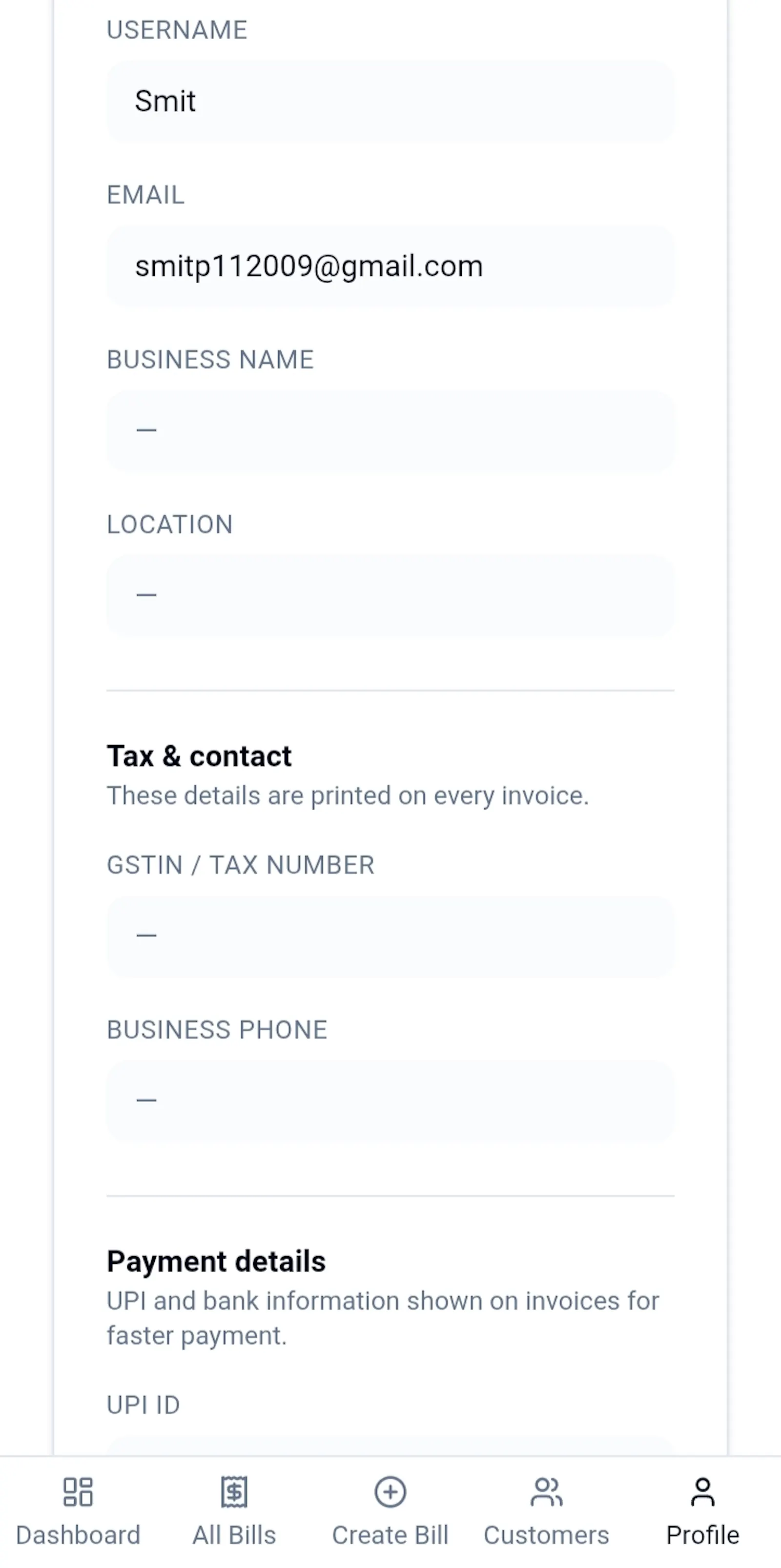 My Invoices — Simple invoicing app screenshot 5