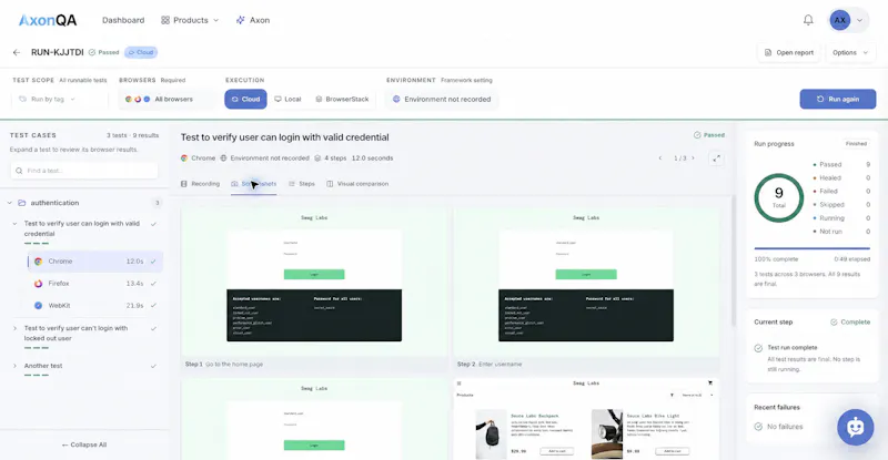 AxonQA screenshot 3