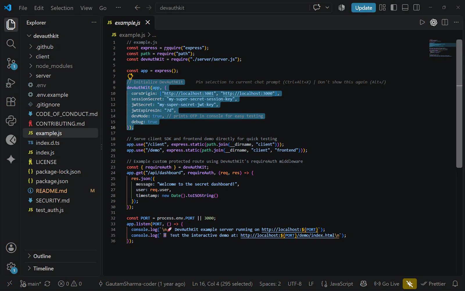 devauthkit screenshot 1