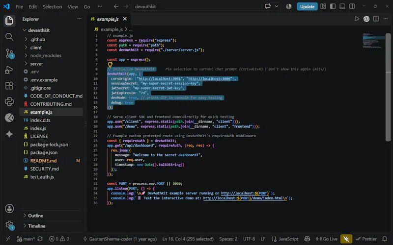 devauthkit screenshot 1