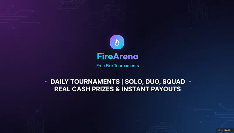 FireArena — Free Fire Tournaments screenshot 1