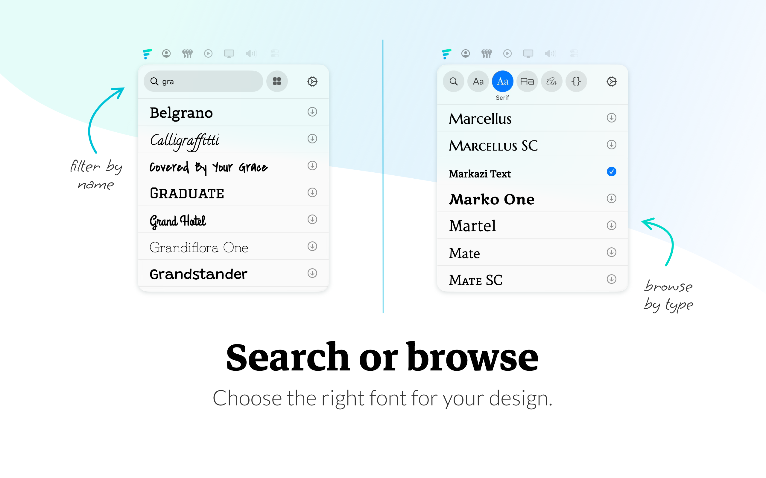 Fonty Menu Bar gallery image