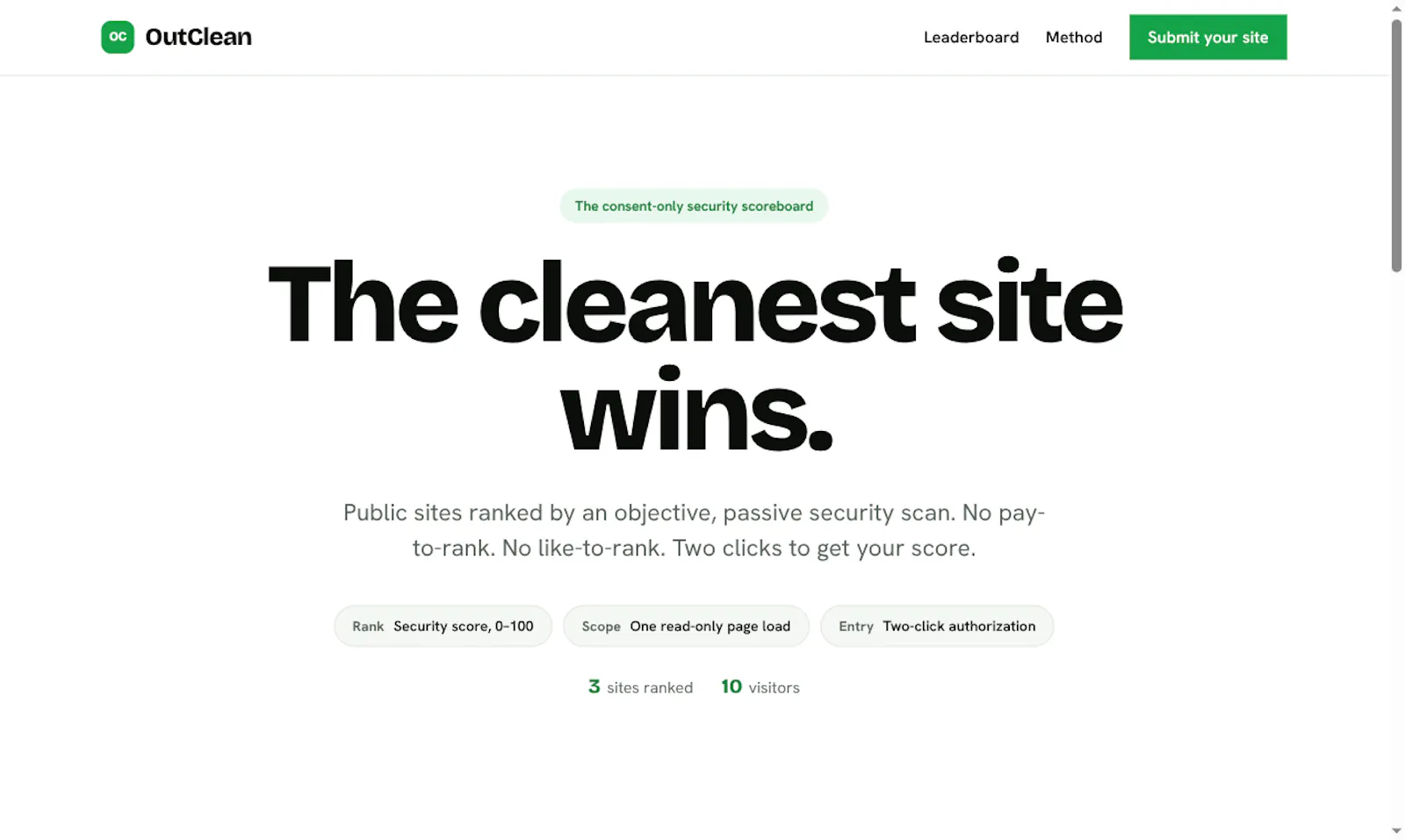 OutClean screenshot 1
