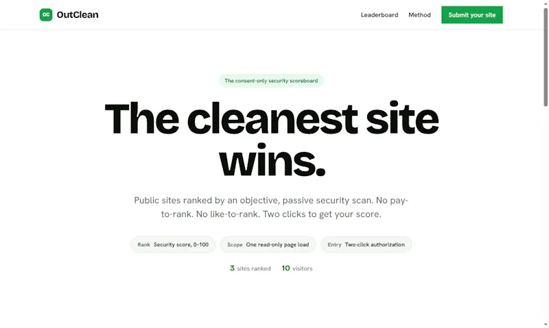 OutClean screenshot 1