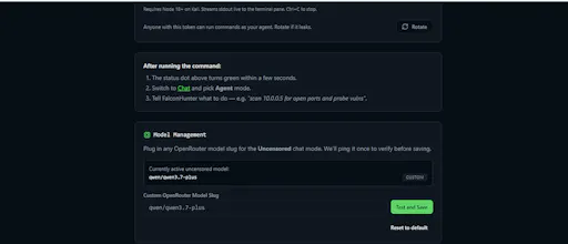 FalconHunter Autonomous Pentesting Agent gallery image