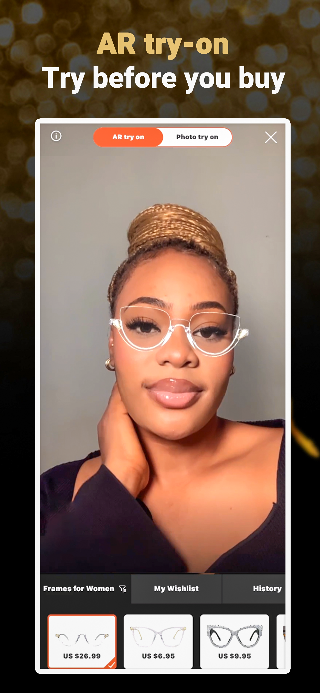 Media Ứng dụng Try-On O-On Mobile Eyewear VR 3