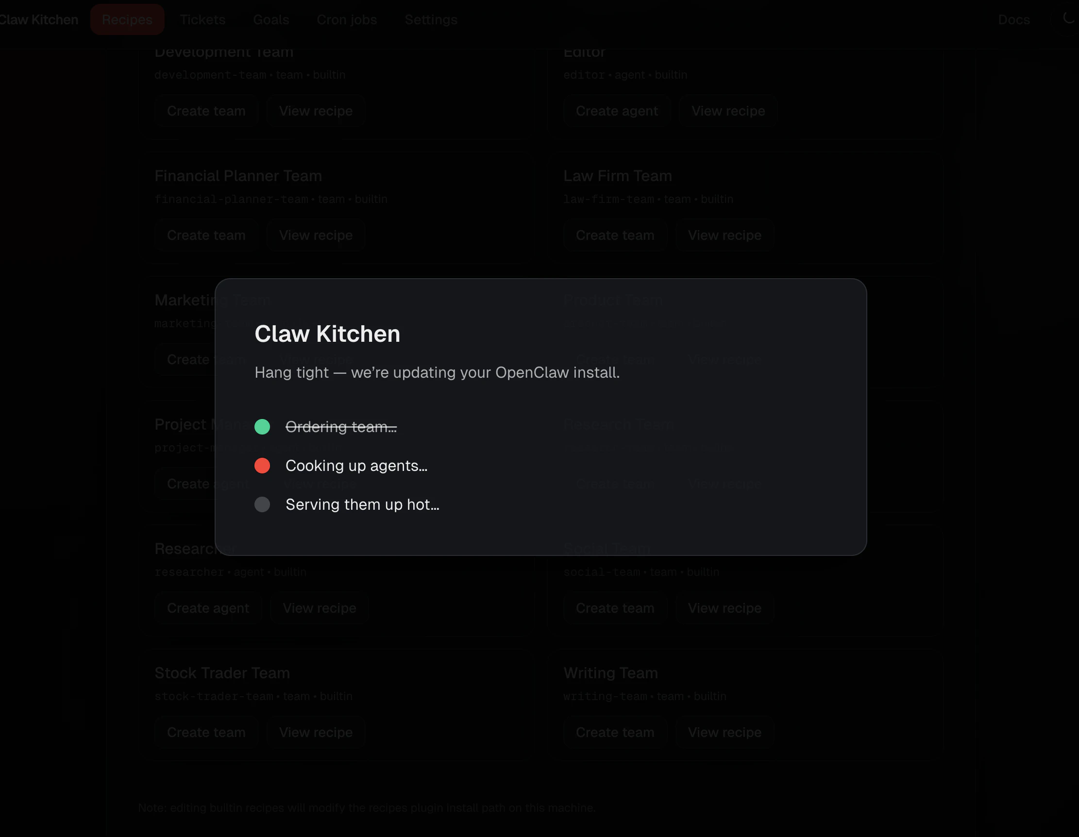 ClawRecipes screenshot 9