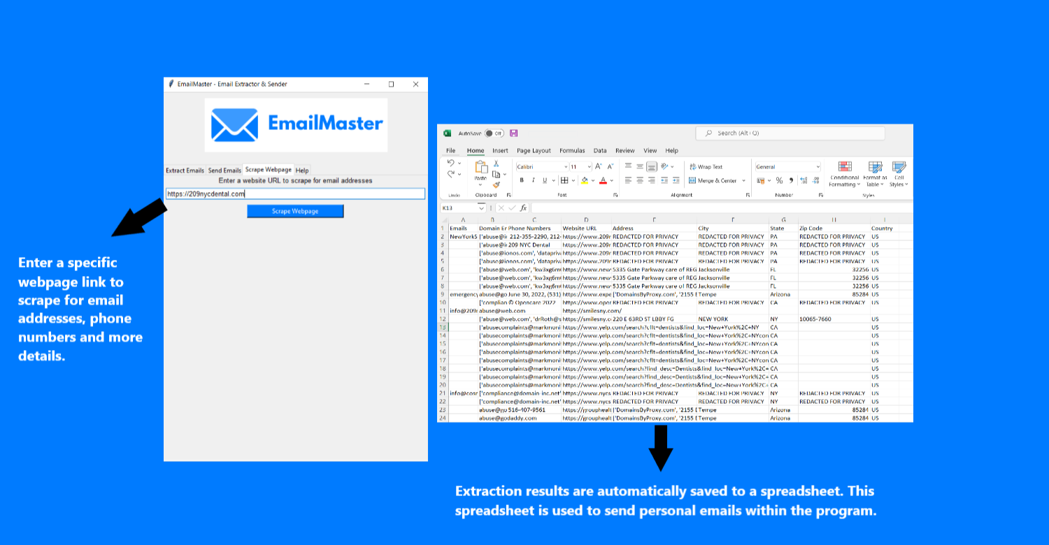 Media Mailmaster - Pengekstrak e -mel dan pengirim 2