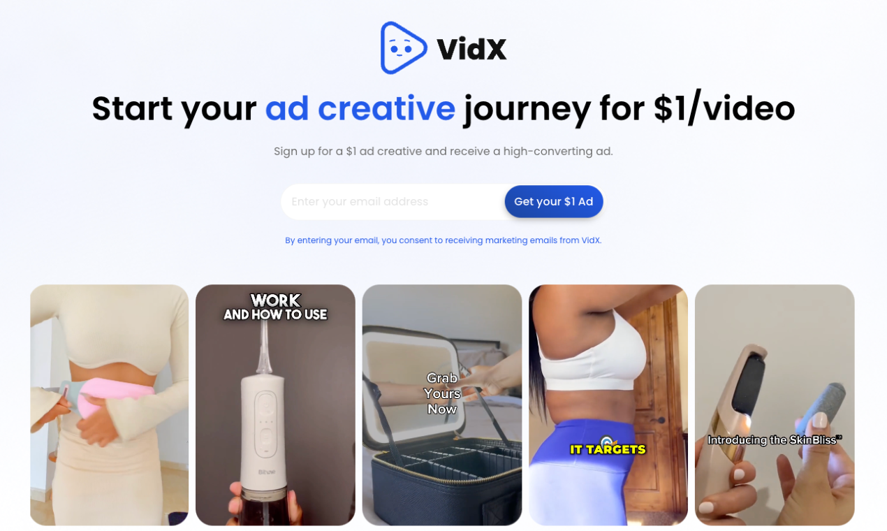Vidx - Tiktok, makaralar, şort için video reklam jeneratörü medya 3
