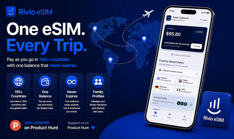 Rivio eSIM screenshot 1