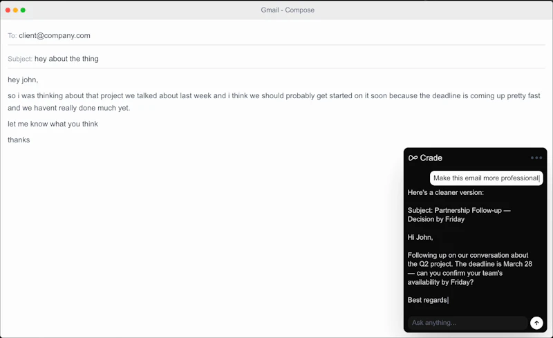Crade AI screenshot 3