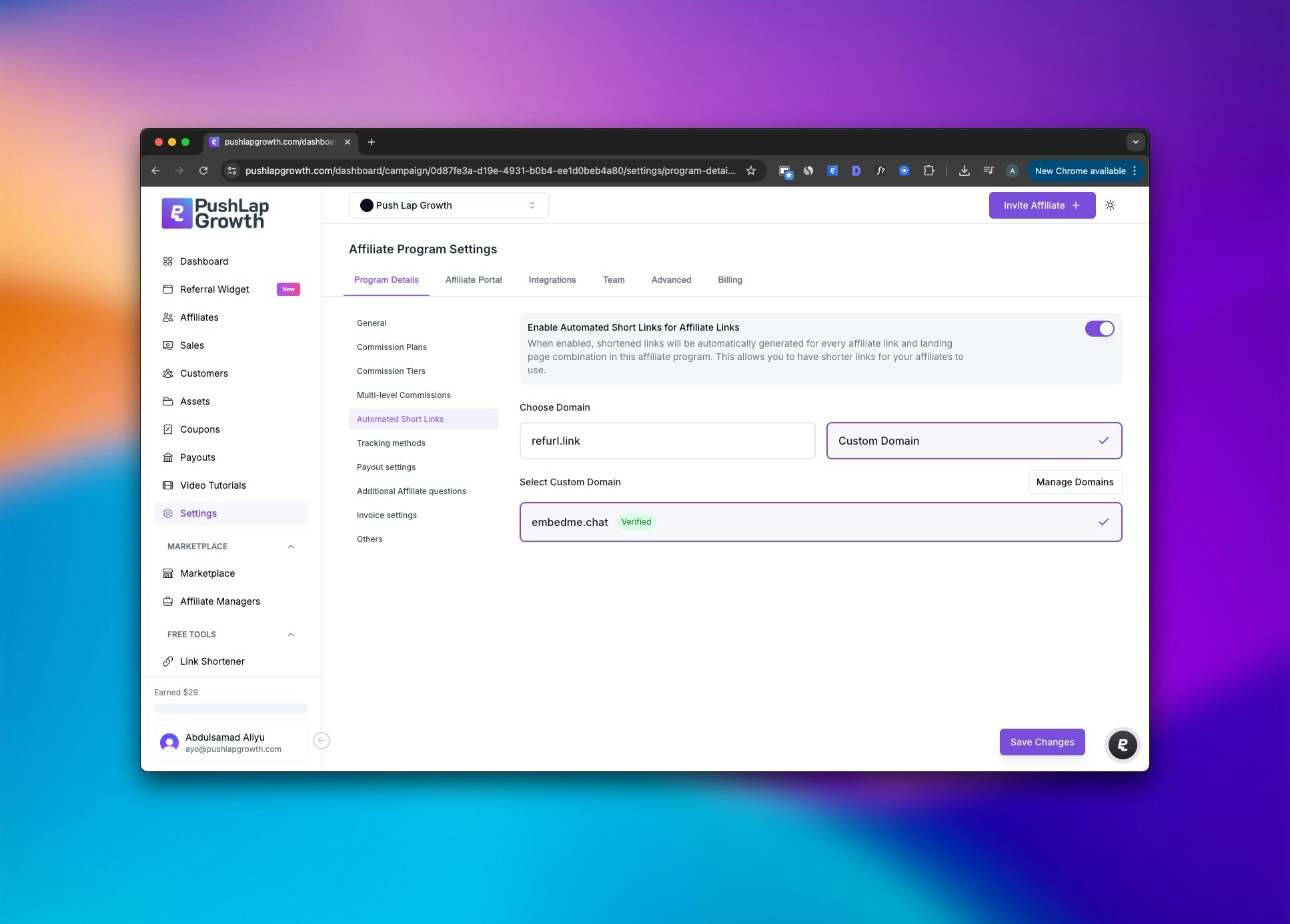 Push Lap Growth - Free Link Shortener - Screenshot 2 preview
