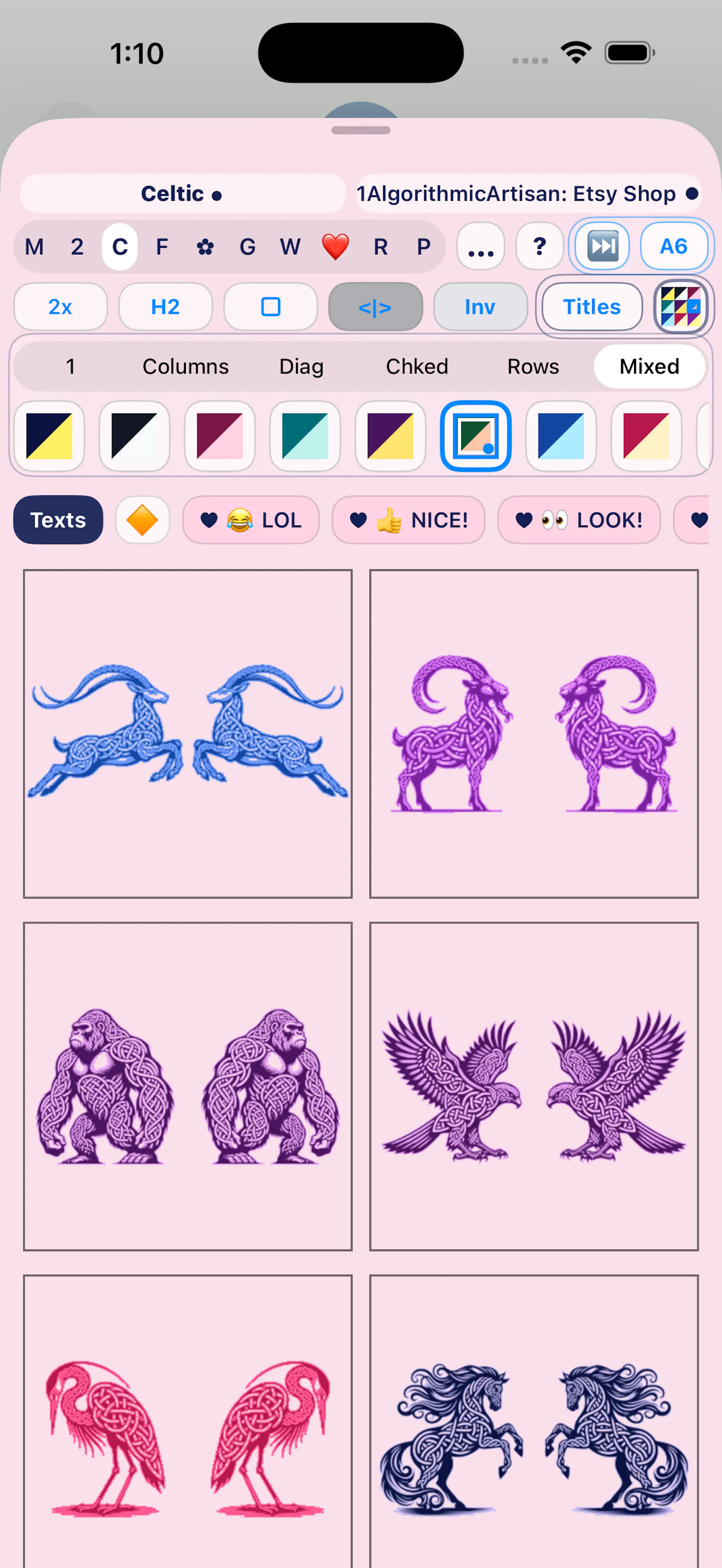 Free IOS   Animals Stickers, Mirrored screenshot 3