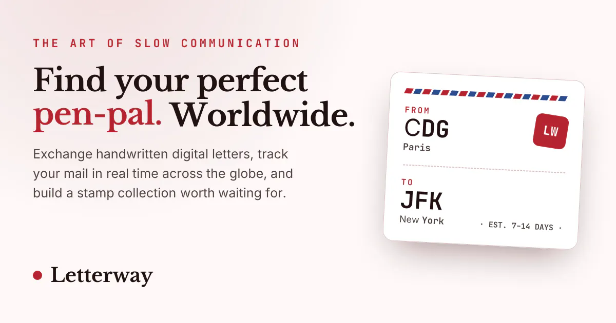 Letterway - Find your penpal gallery image