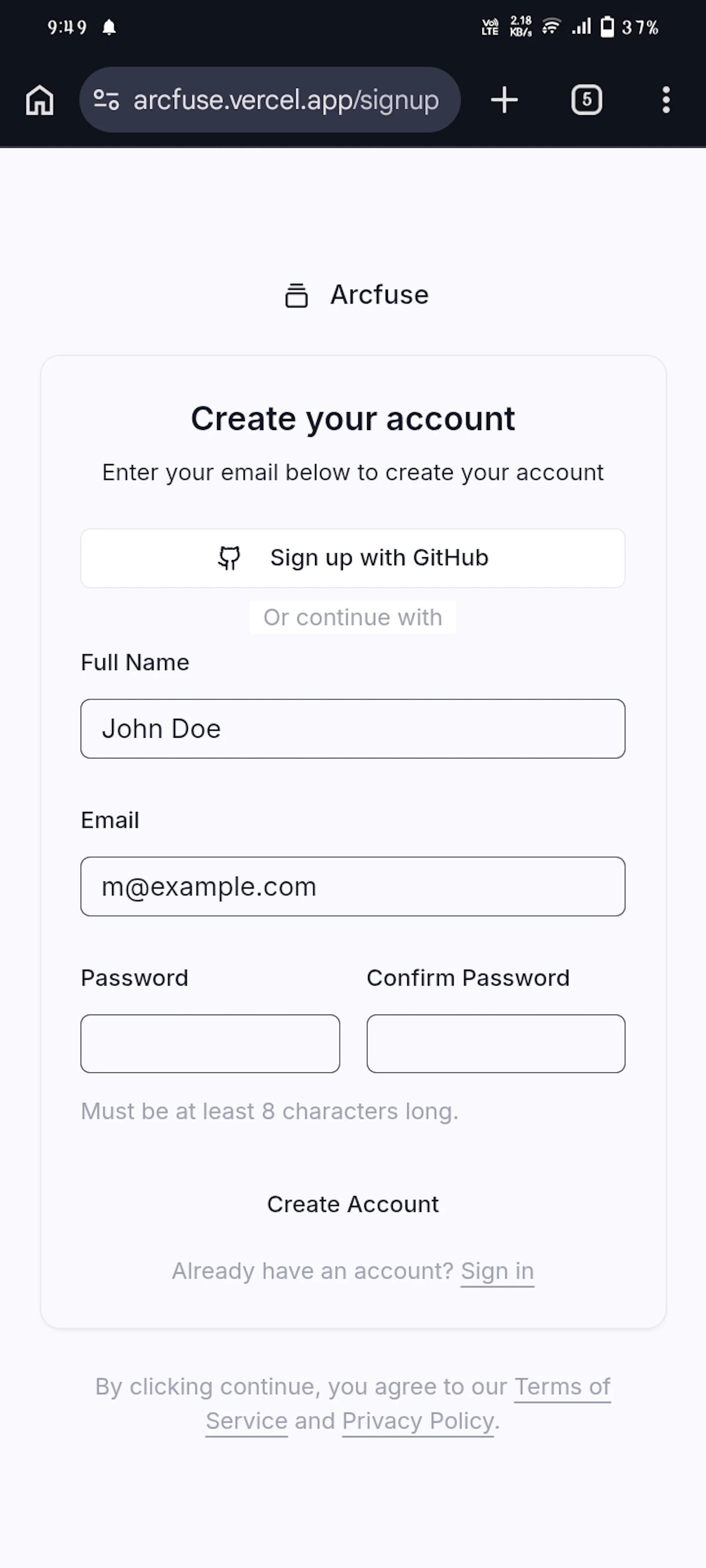 Arcfuse screenshot 3