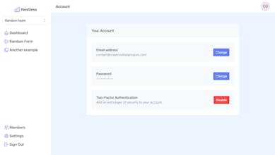 Nextless.js 3.0 - SaaS Starter Kit gallery image