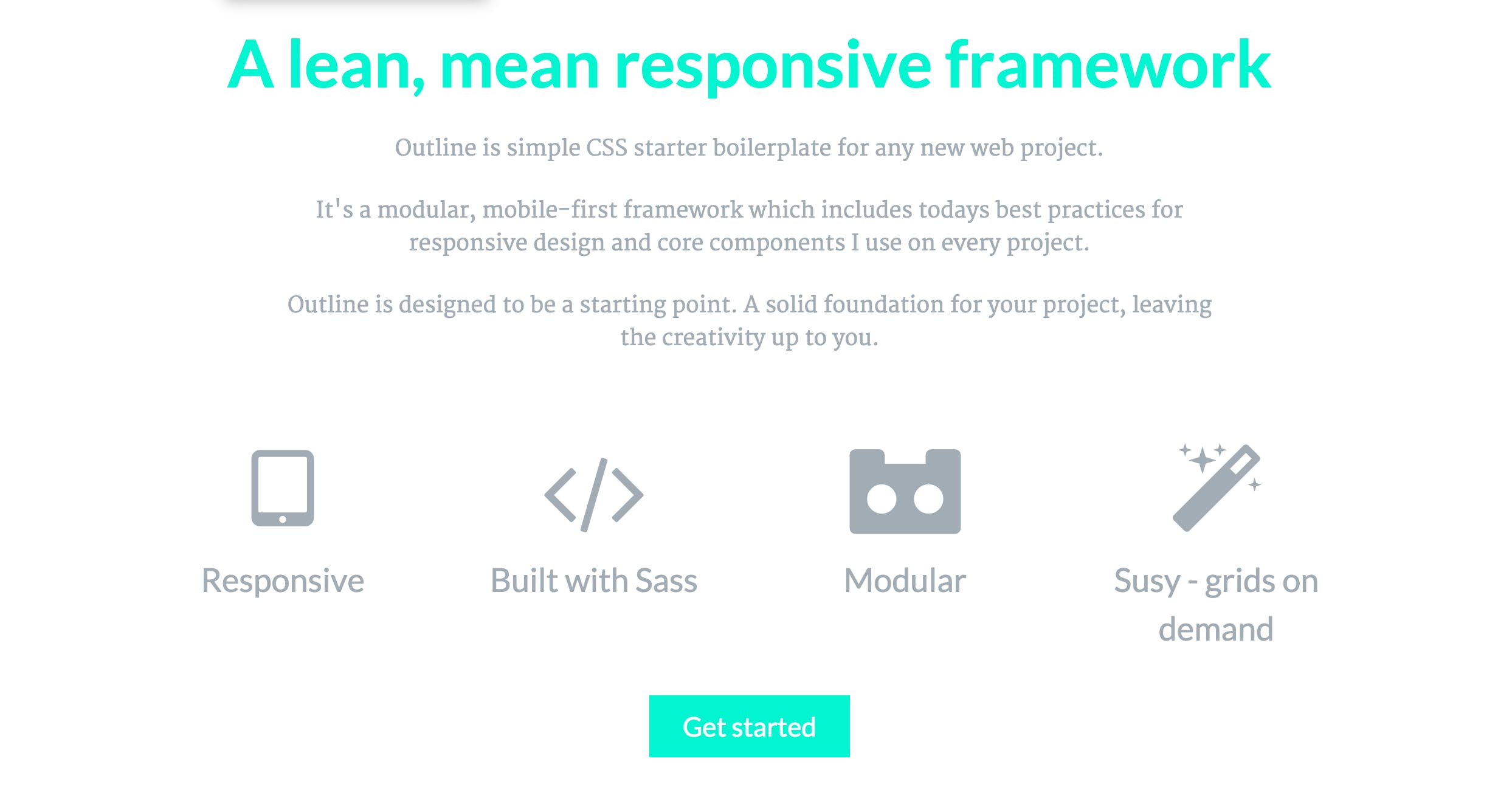 Outline CSS Framework media 1