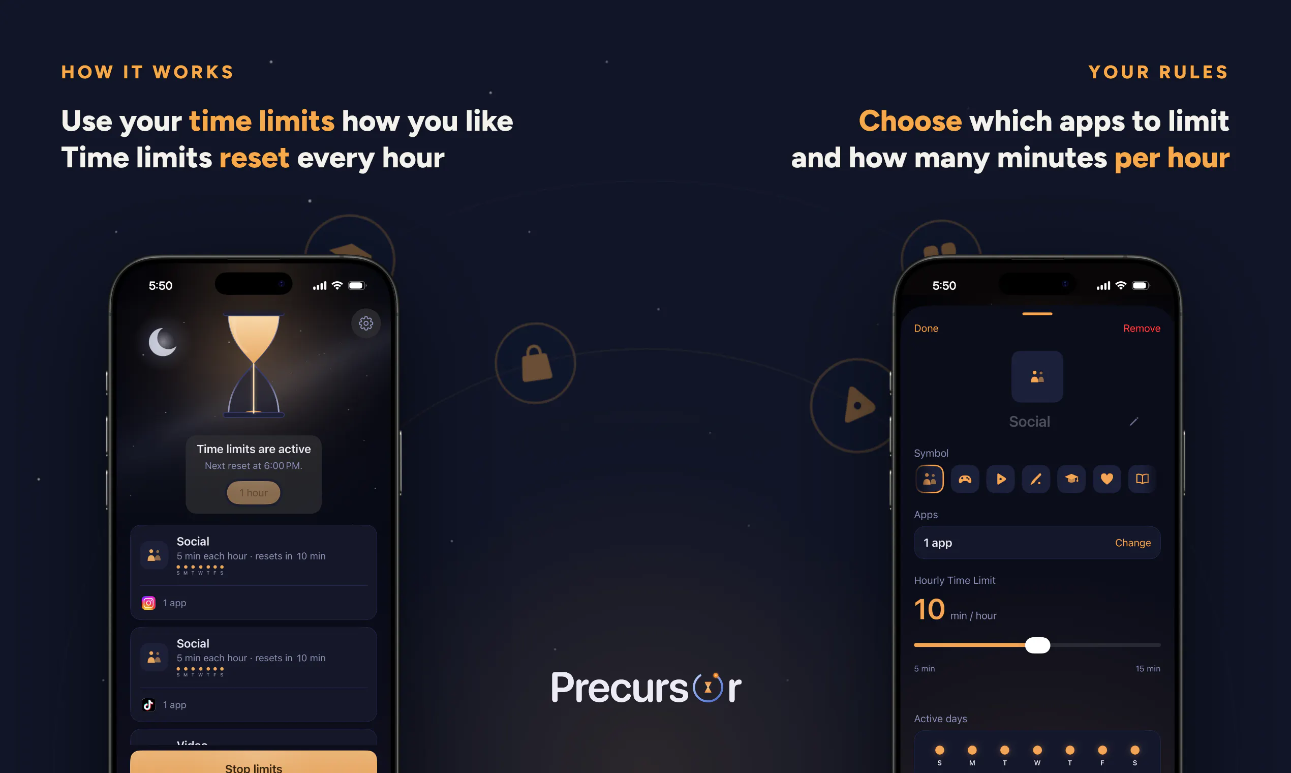 Precursor: Hourly Screen Time Control gallery image