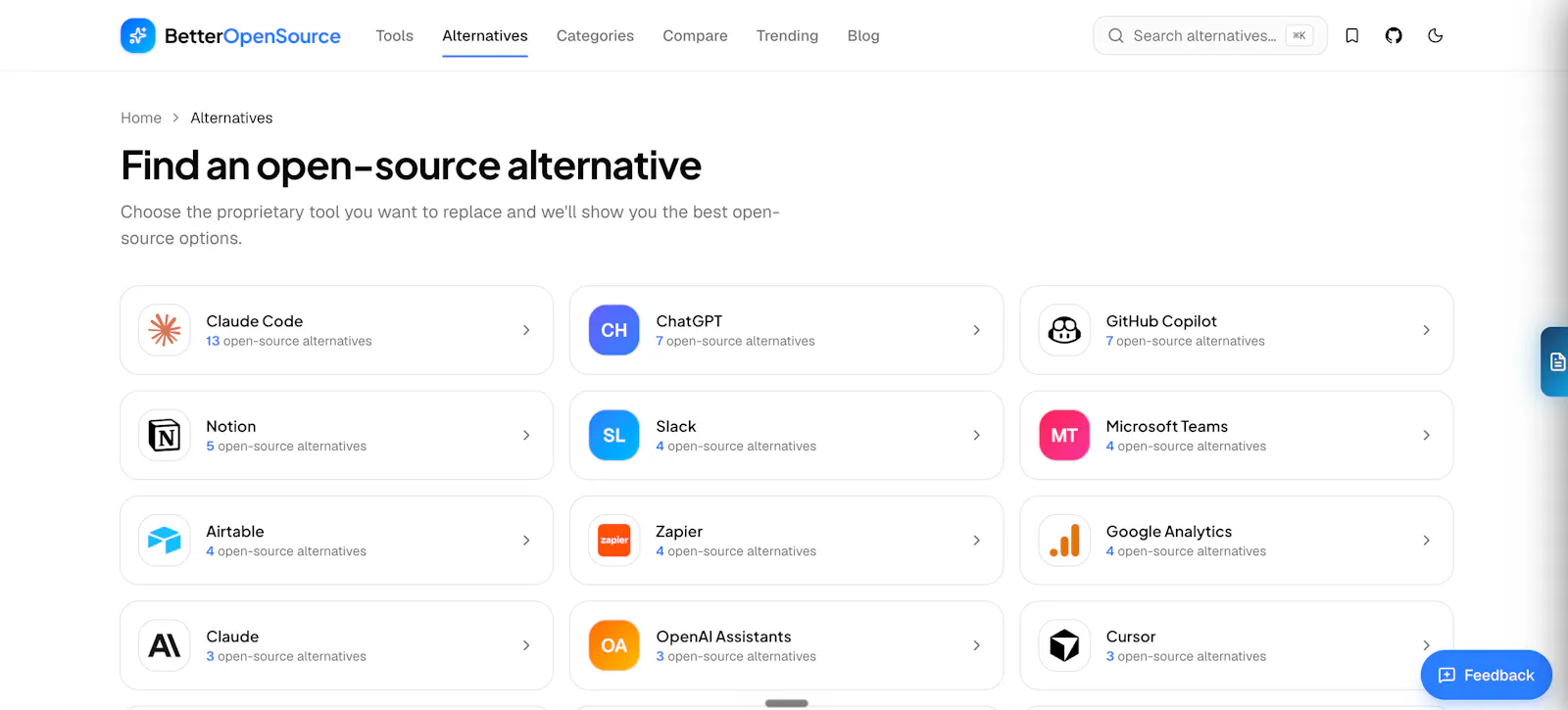 BetterOpenSource screenshot 2