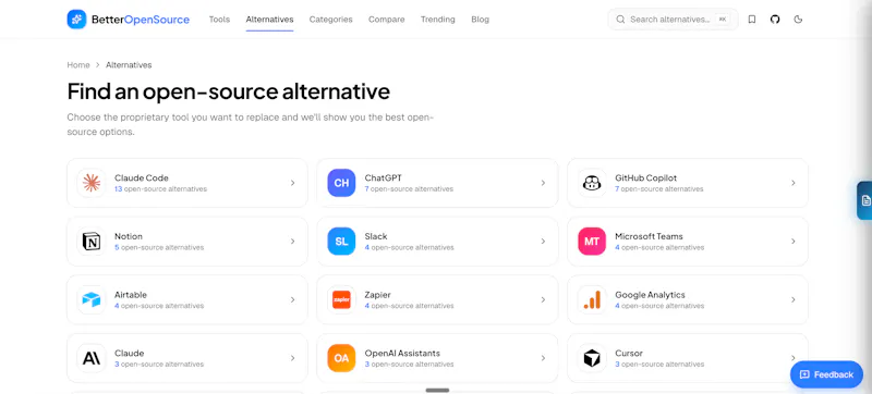 BetterOpenSource screenshot 2