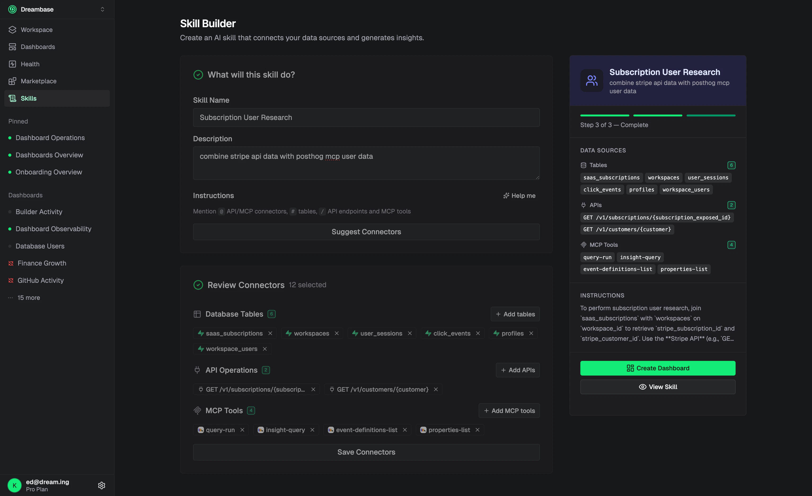 Dreambase Data Agent Skills screenshot 4