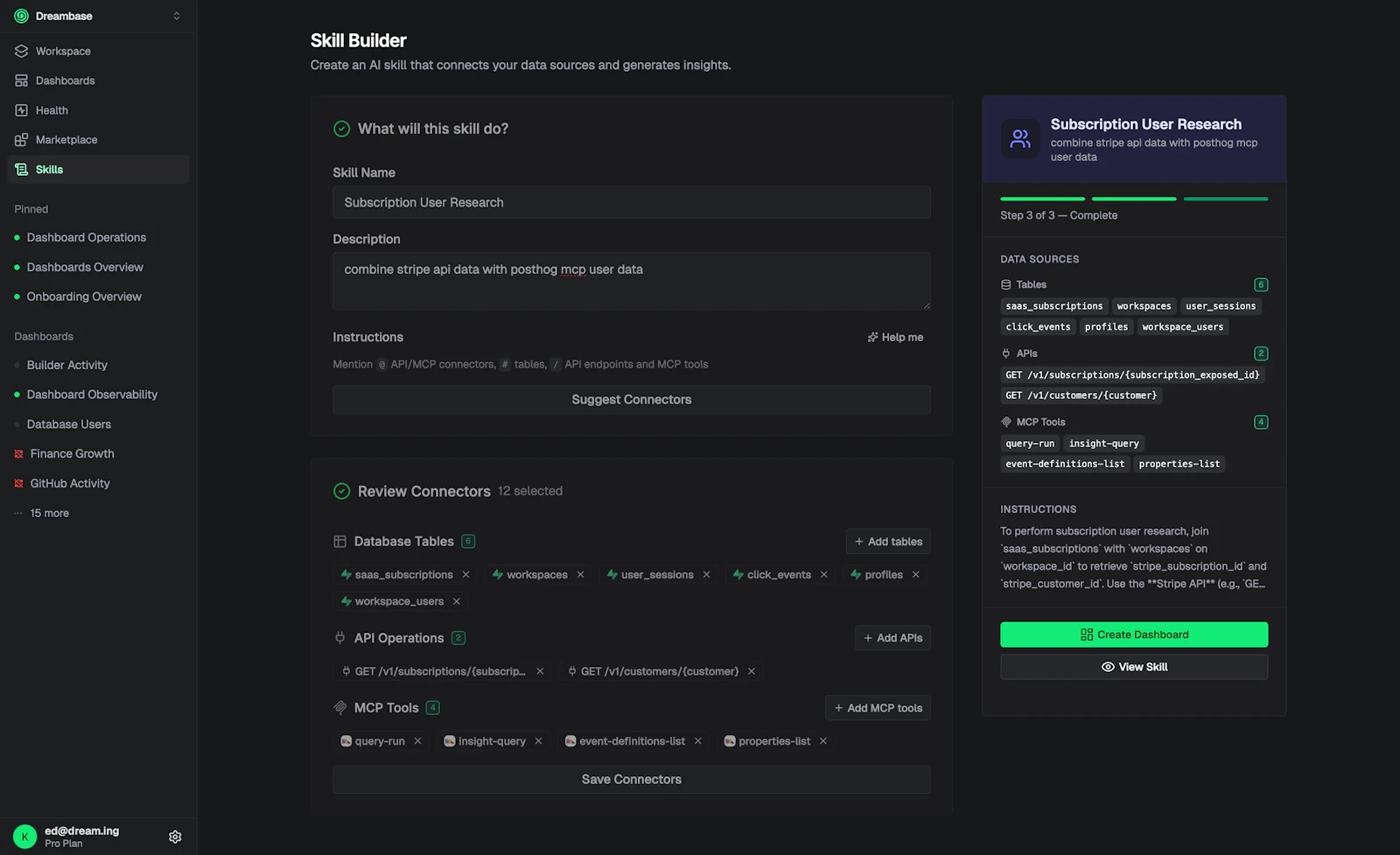 Dreambase Data Agent Skills screenshot 5