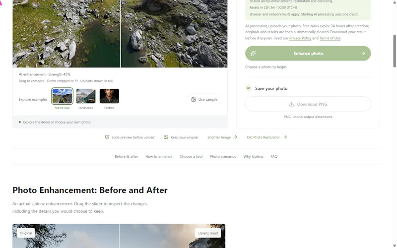 Uplenz screenshot 2