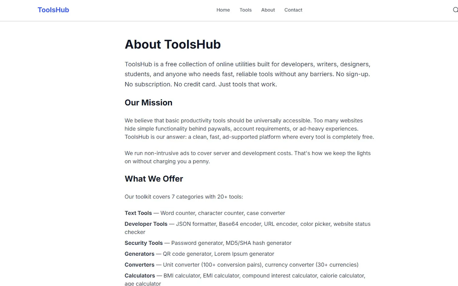 ToolsHub screenshot 2