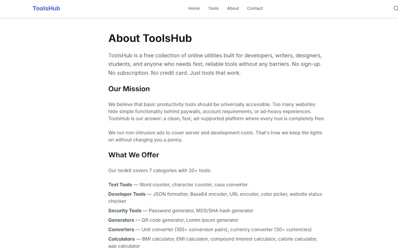 ToolsHub screenshot 2