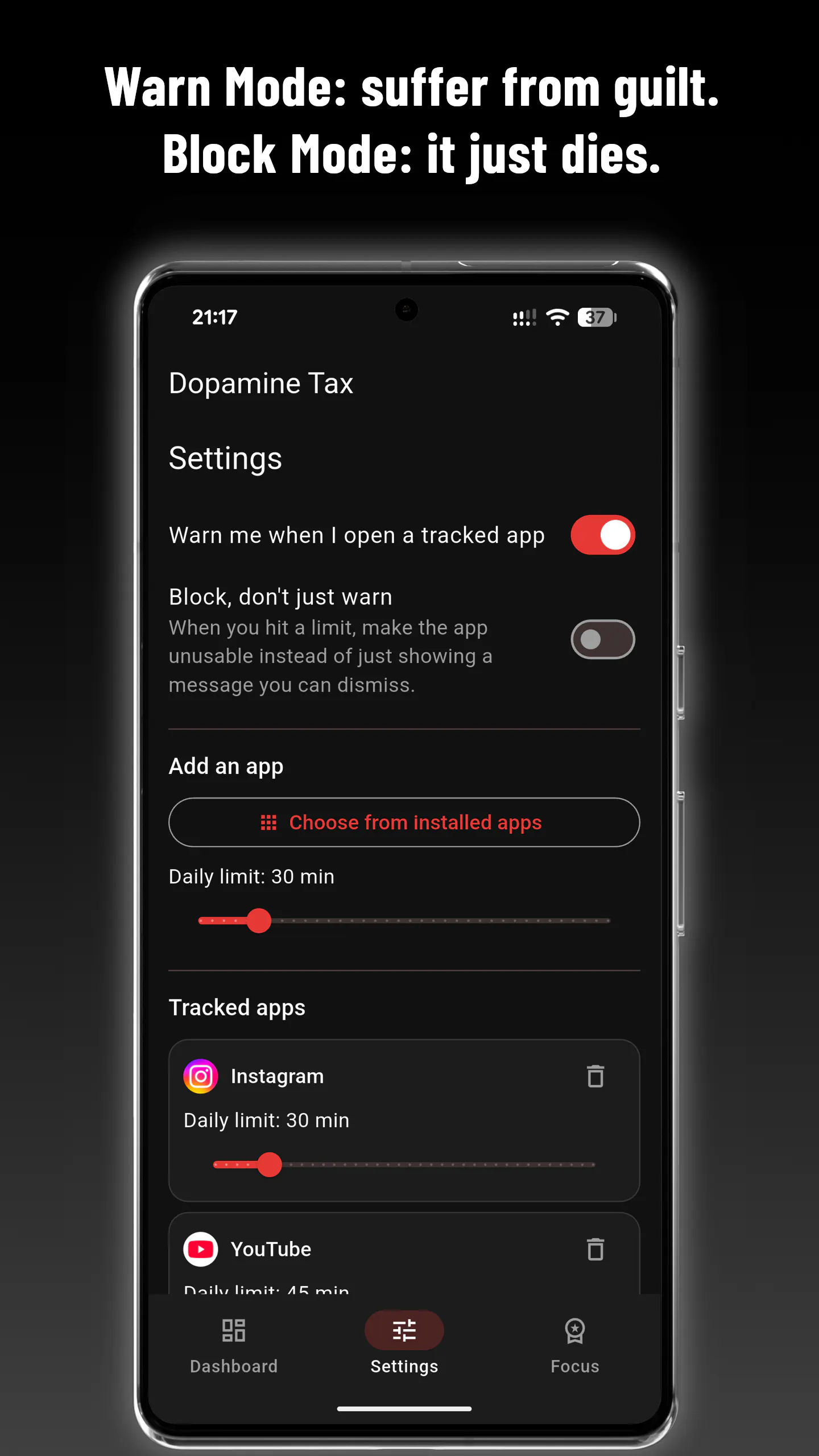 Dopamine Tax: Screen Time & App Blocker gallery image