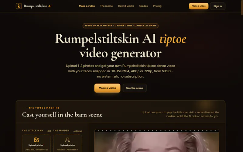 Rumpelstiltskin AI Video Generator screenshot 2