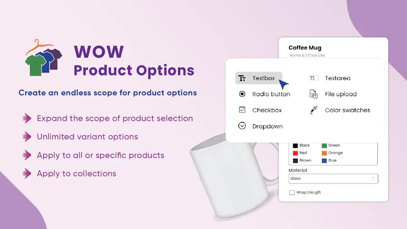 WOW Product Options screenshot 1