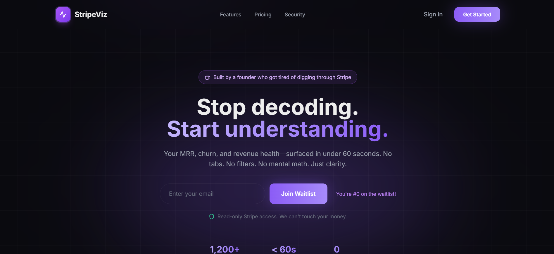 StripeViz - Product Hunt launch logo