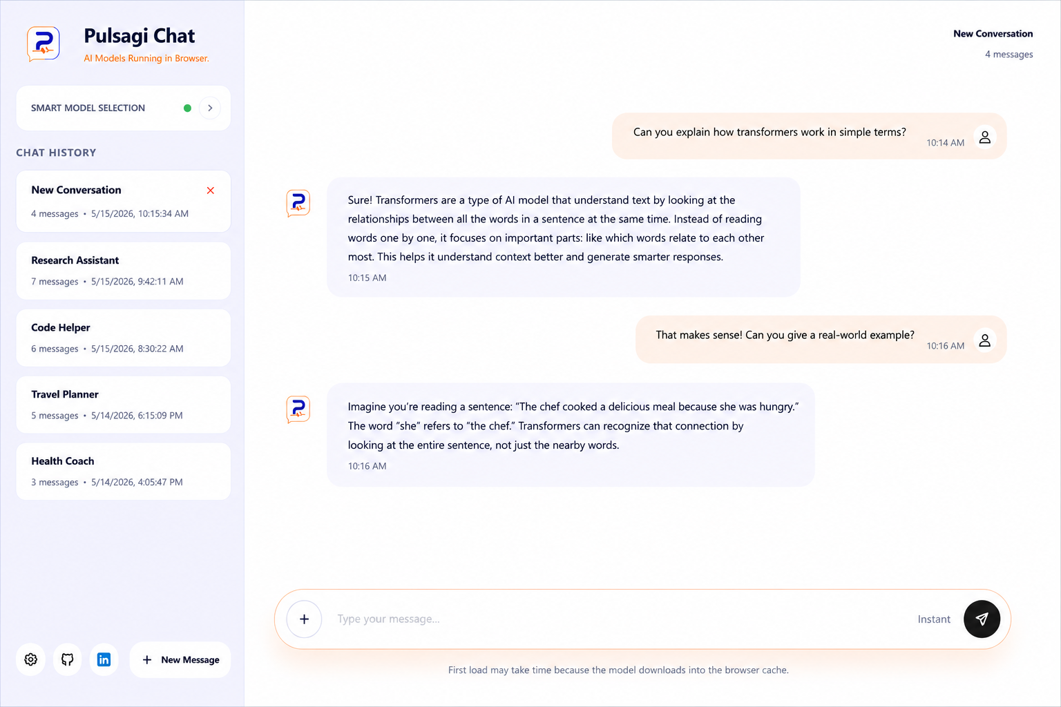 Pulsagi chat gallery image