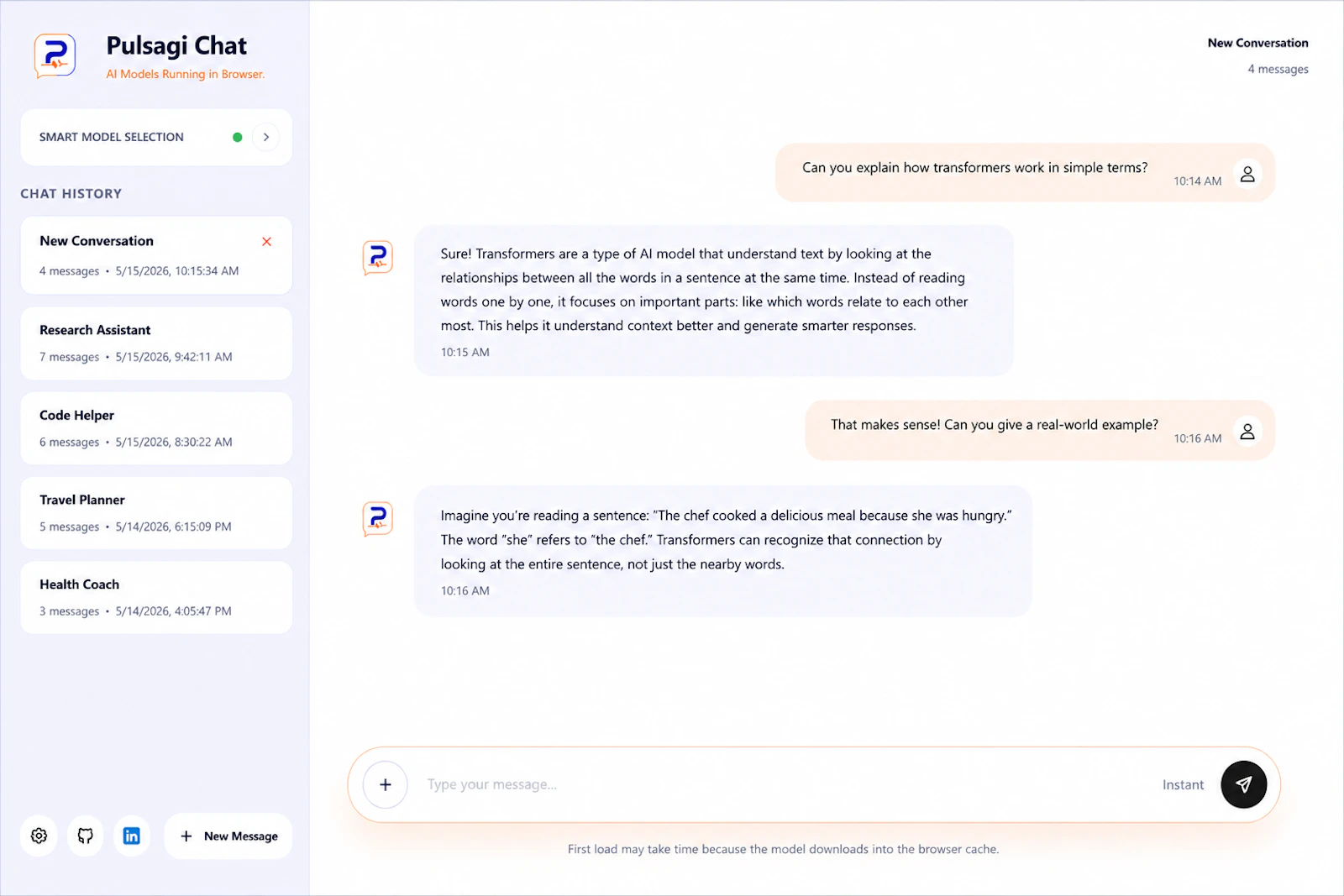 Pulsagi chat screenshot 4