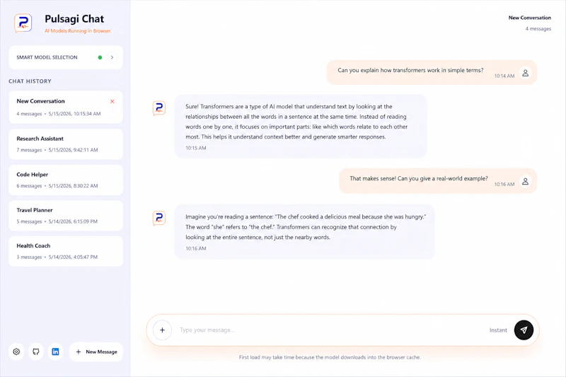 Pulsagi chat screenshot 4