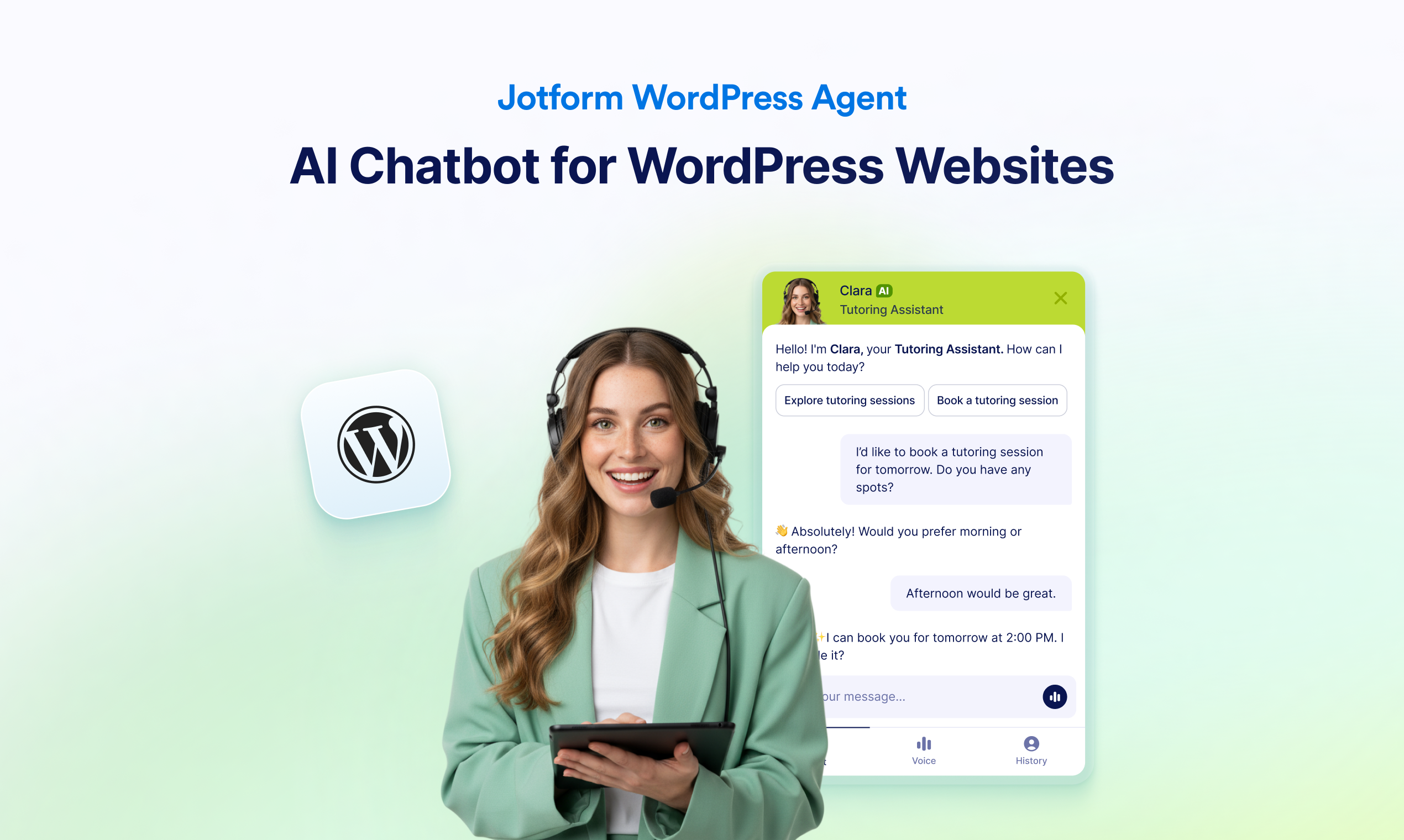 Média Agent Jotform WordPress - AI Chatbot pour chaque site WordPress 1