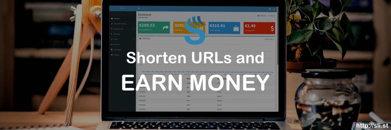 Sli.st - Shorten URLs and earn money. gallery image